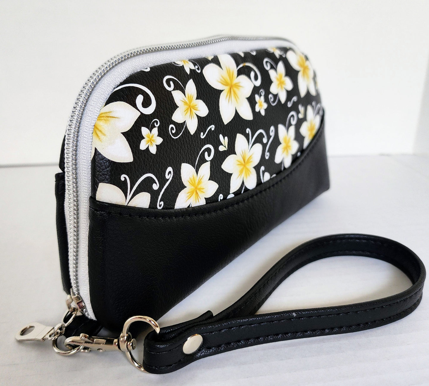 Yellow Floral Zip Around wallet