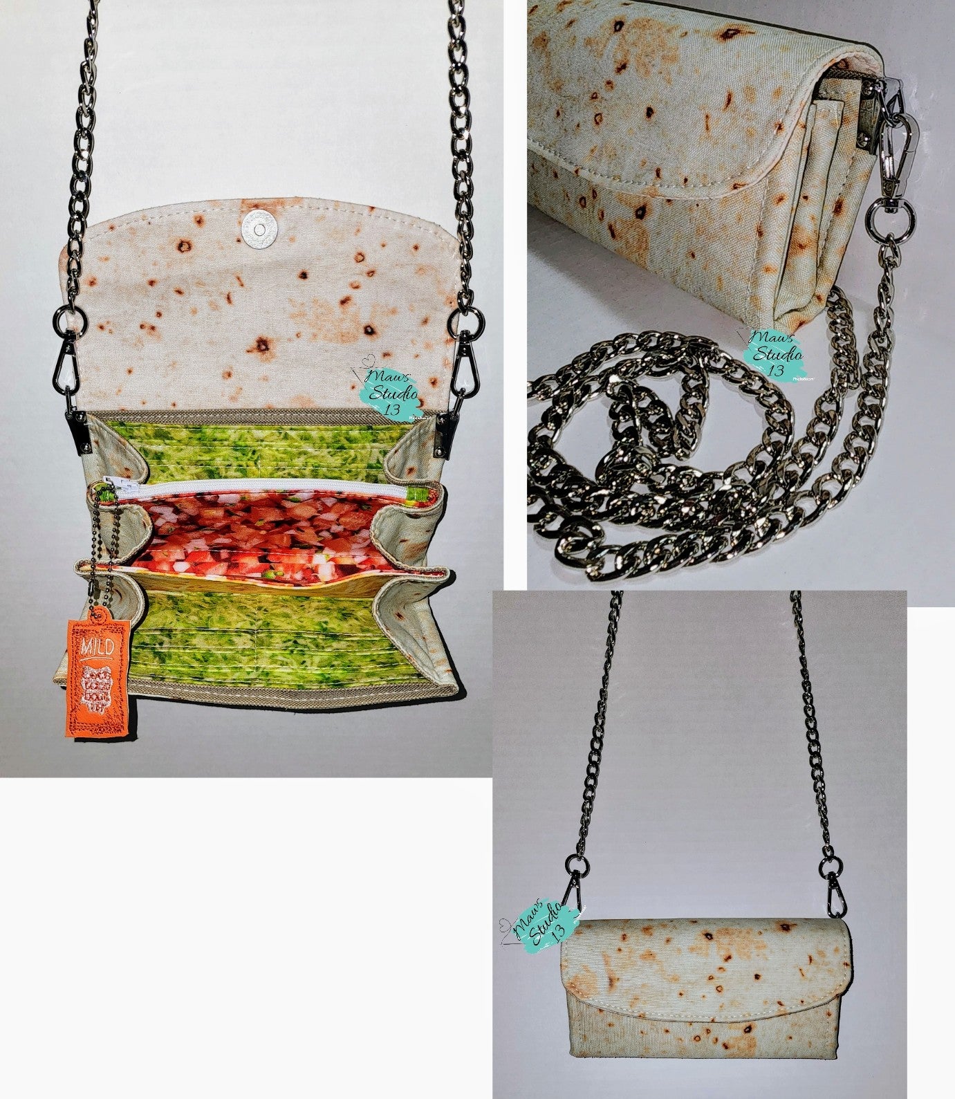 Burrito Wallet w/ chain shoulder strap