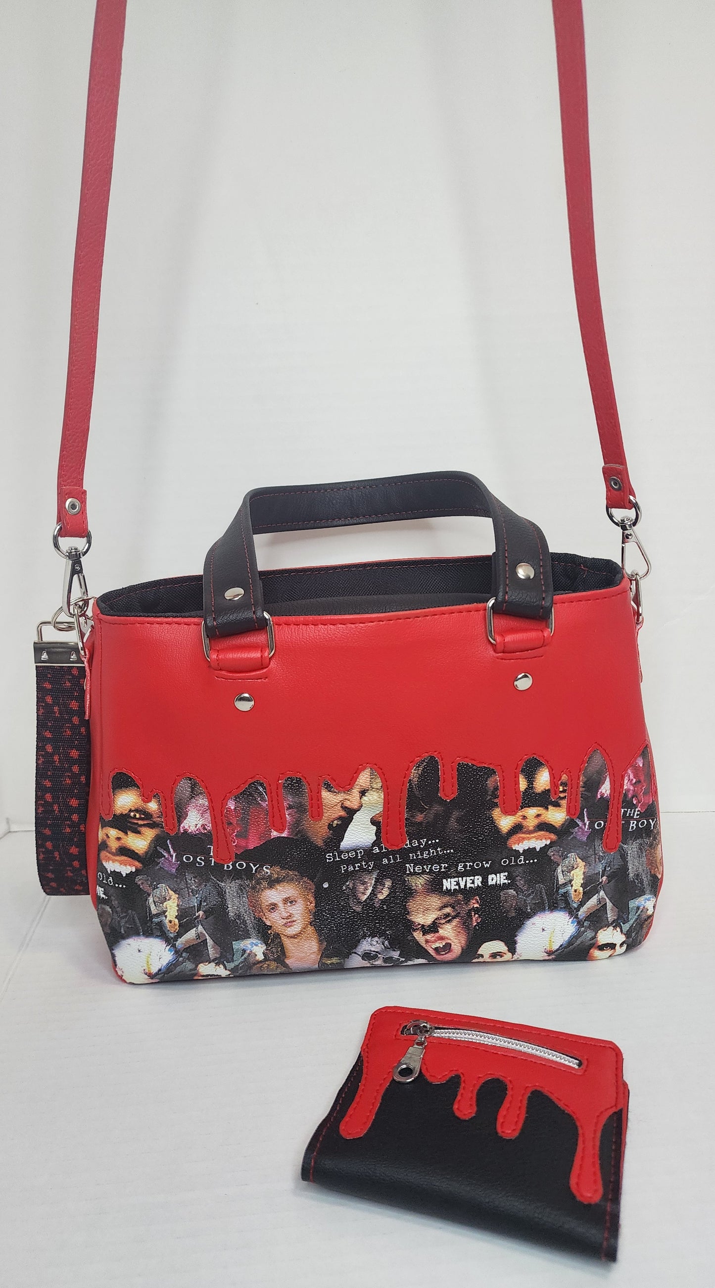 Vampire Boys Hand bag With shoulder strap and matching wallet