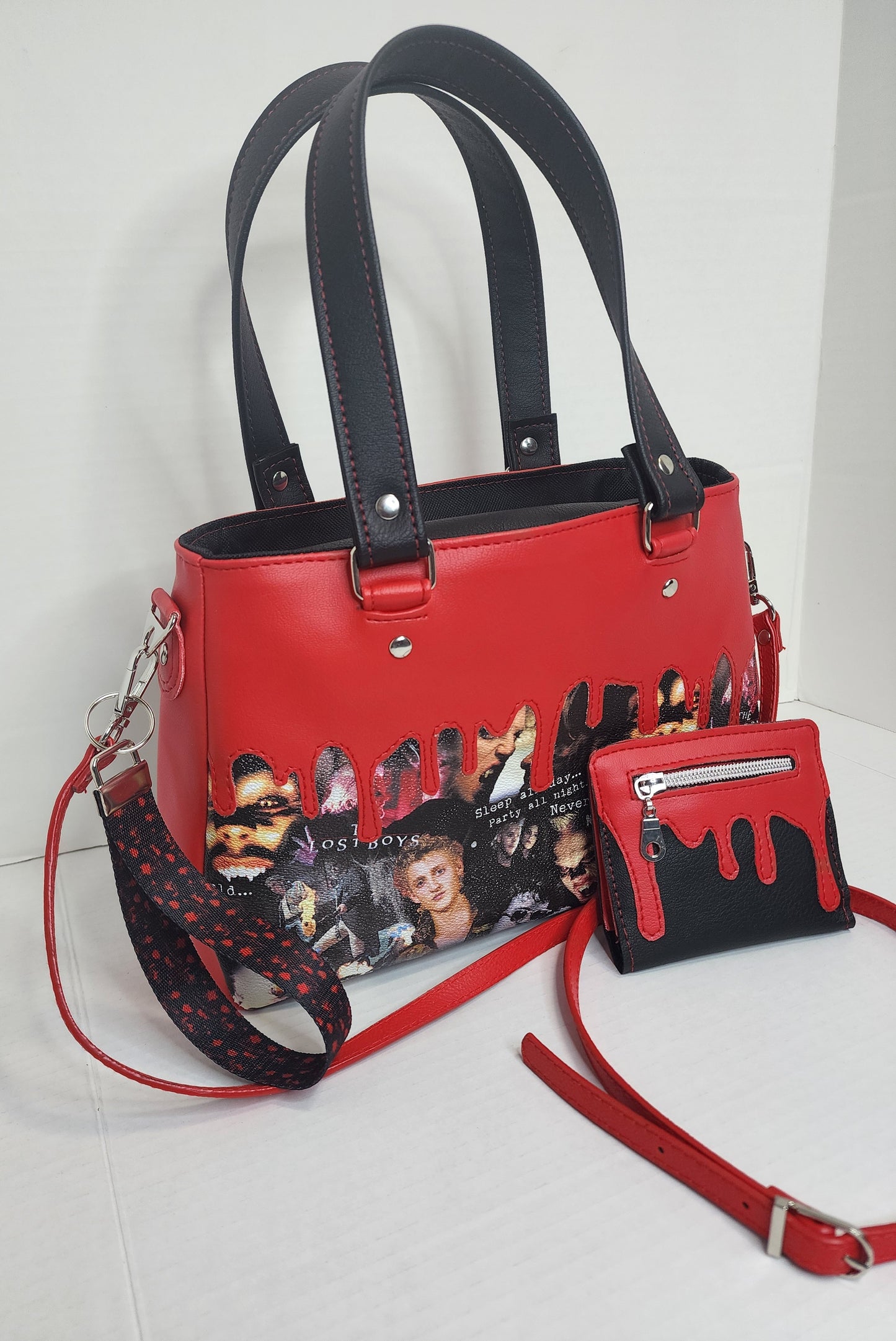 Vampire Boys Hand bag With shoulder strap and matching wallet