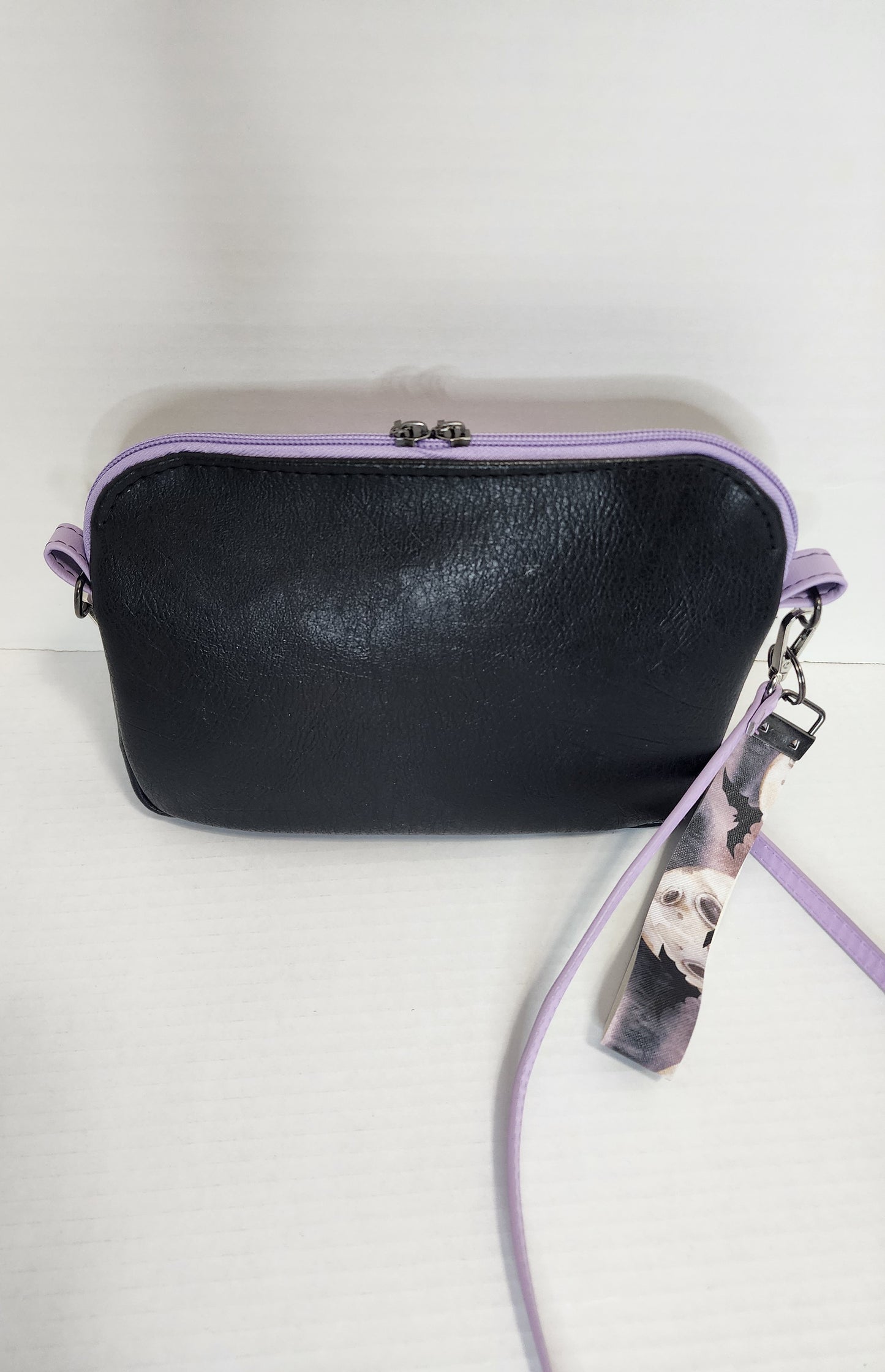 Bats and Moons Shoulder / Crossbody Bag with matching wristlet keychain