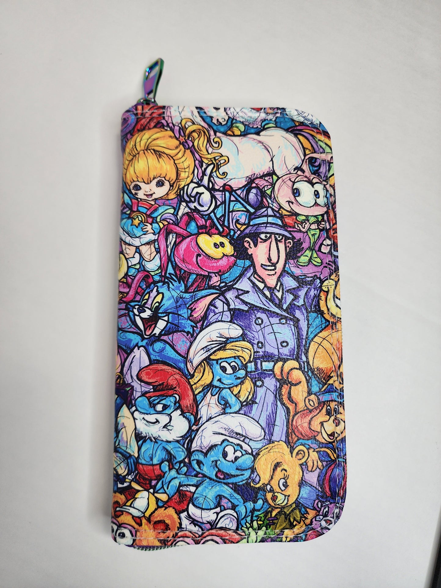 80's Cartoon Zip Around Wallet