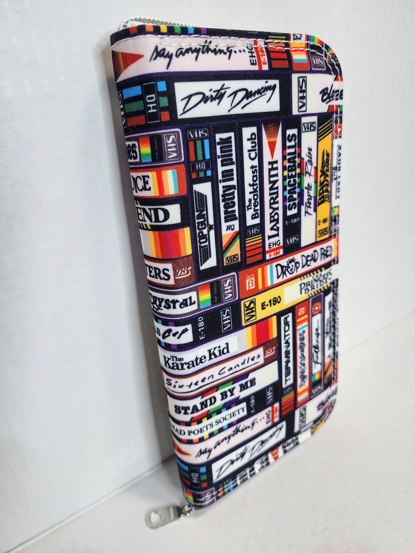80's VHS Movie Tapes Zip Around Wallet