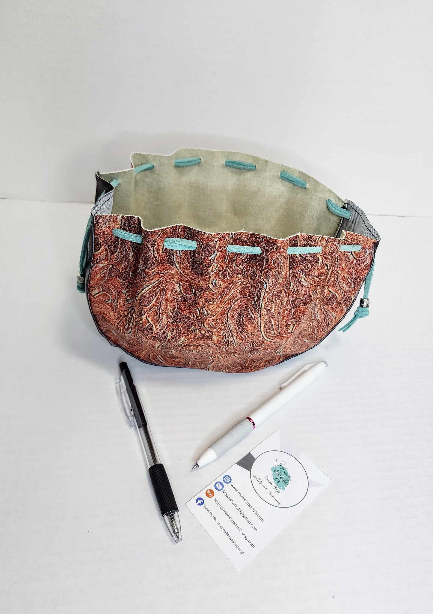 Large Trinket / Dice Drawstring pouch