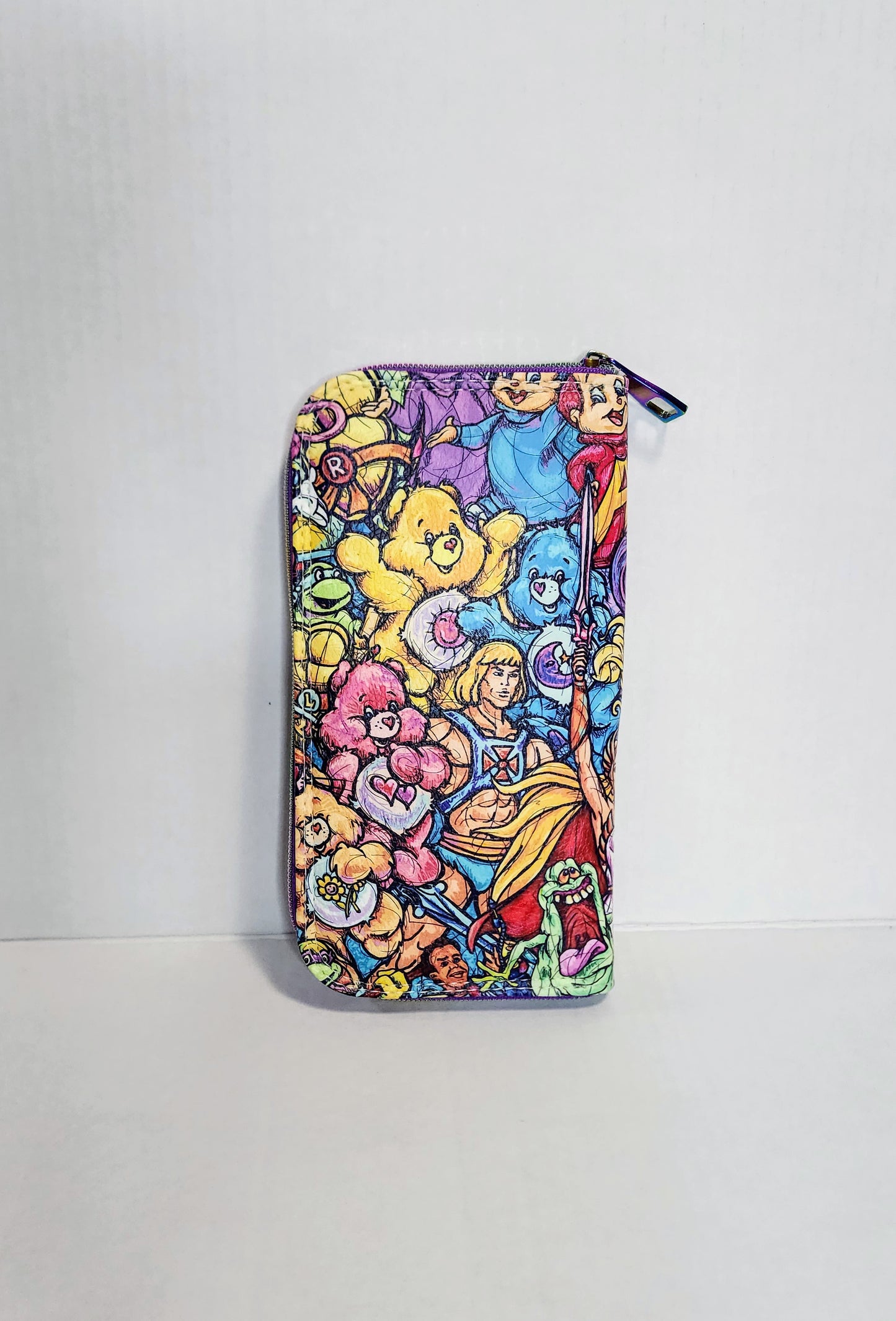 80's Cartoon Zip Around Wallet
