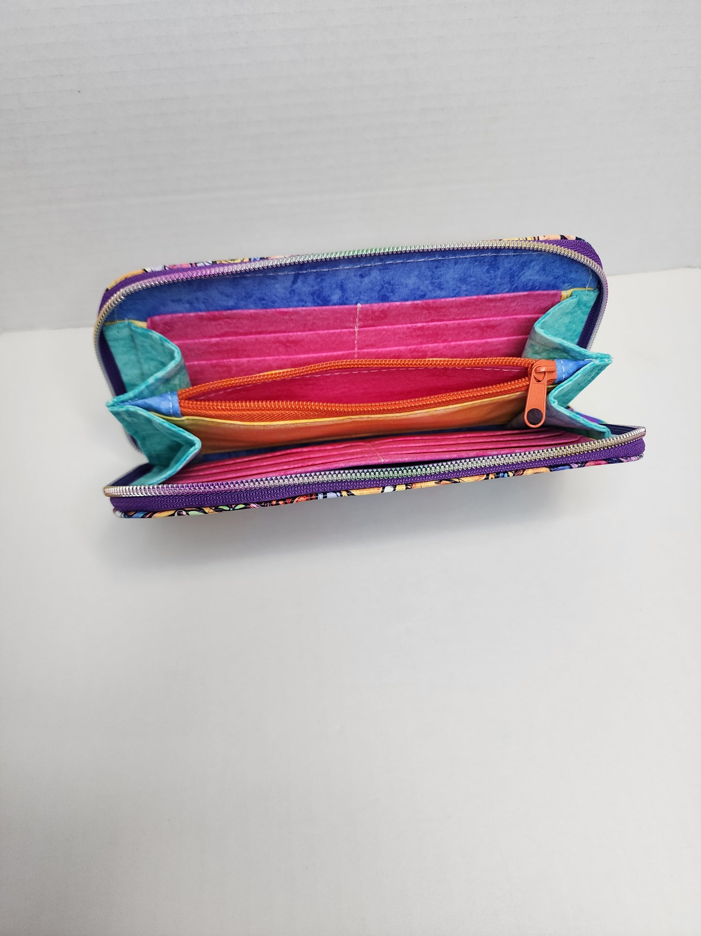 80's Cartoon Zip Around Wallet