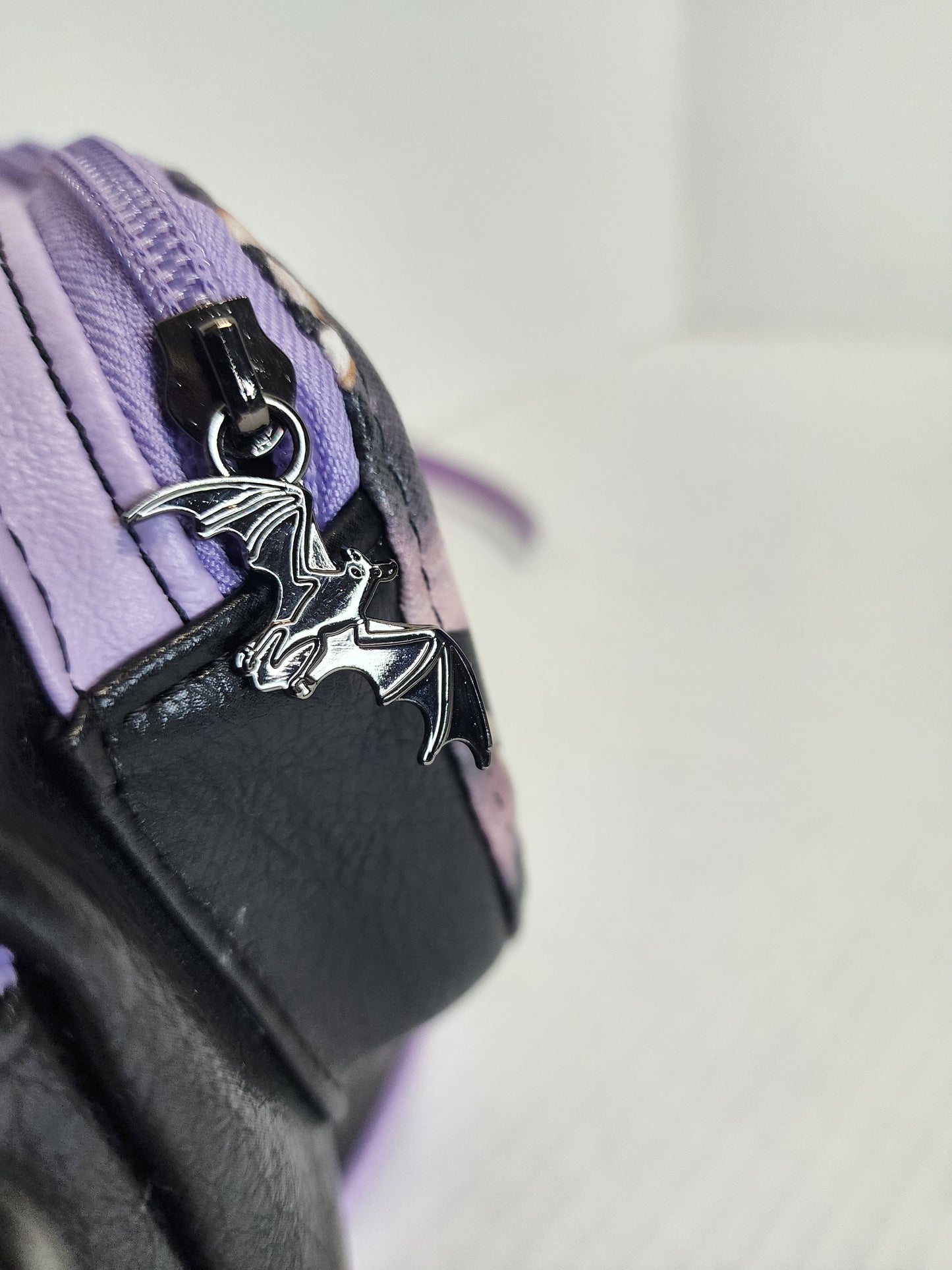 Bats and Moons Shoulder / Crossbody Bag with matching wristlet keychain