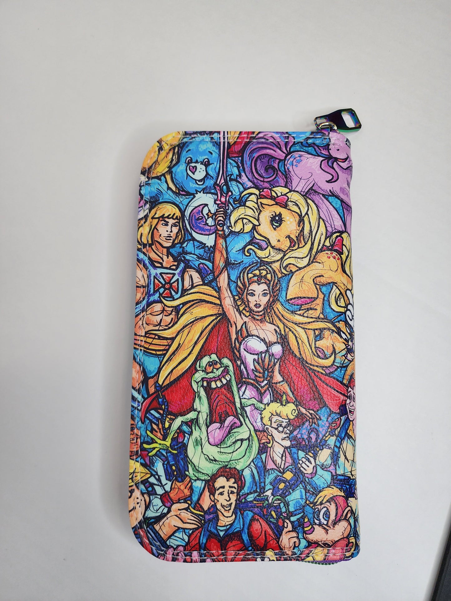 80's Cartoon Zip Around Wallet