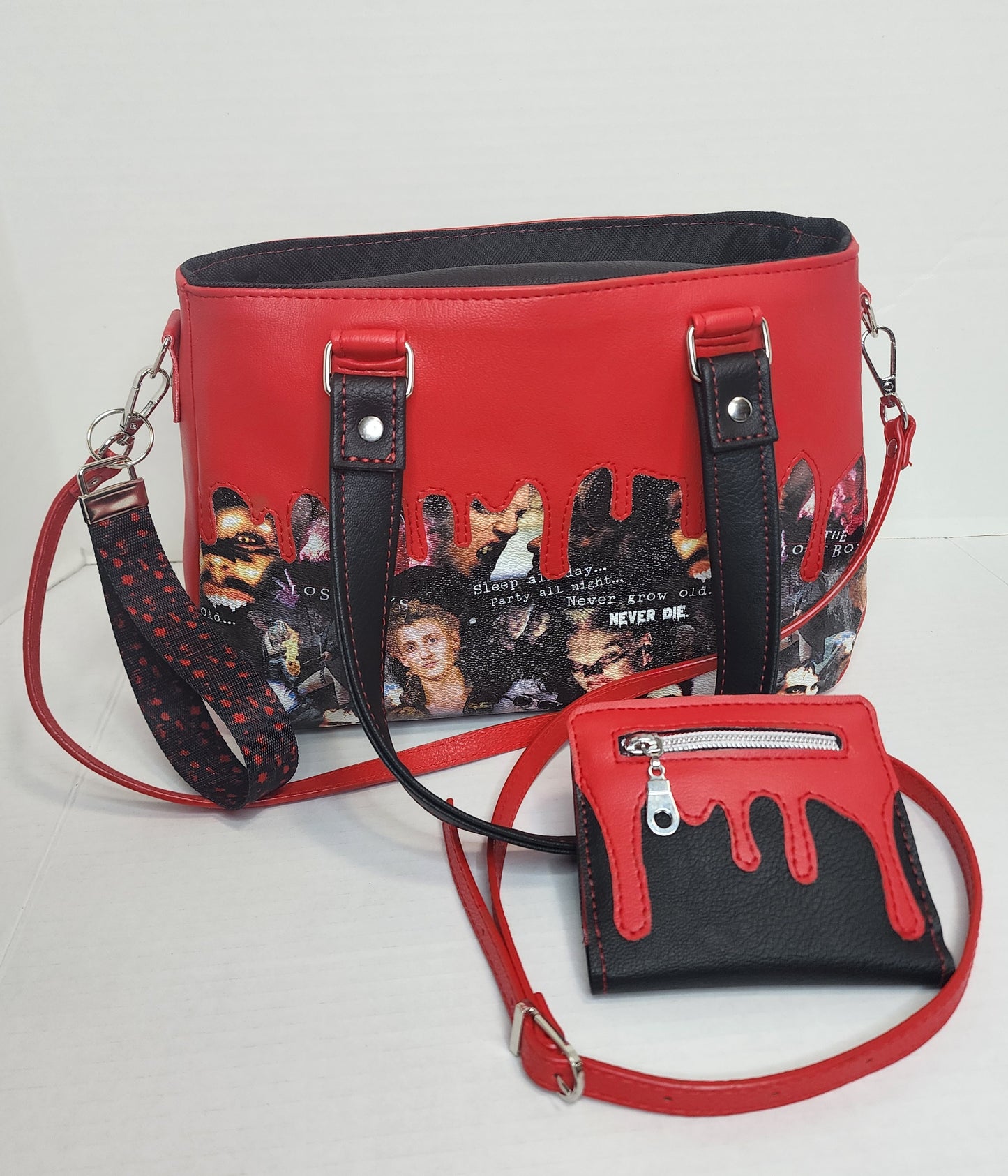 Vampire Boys Hand bag With shoulder strap and matching wallet