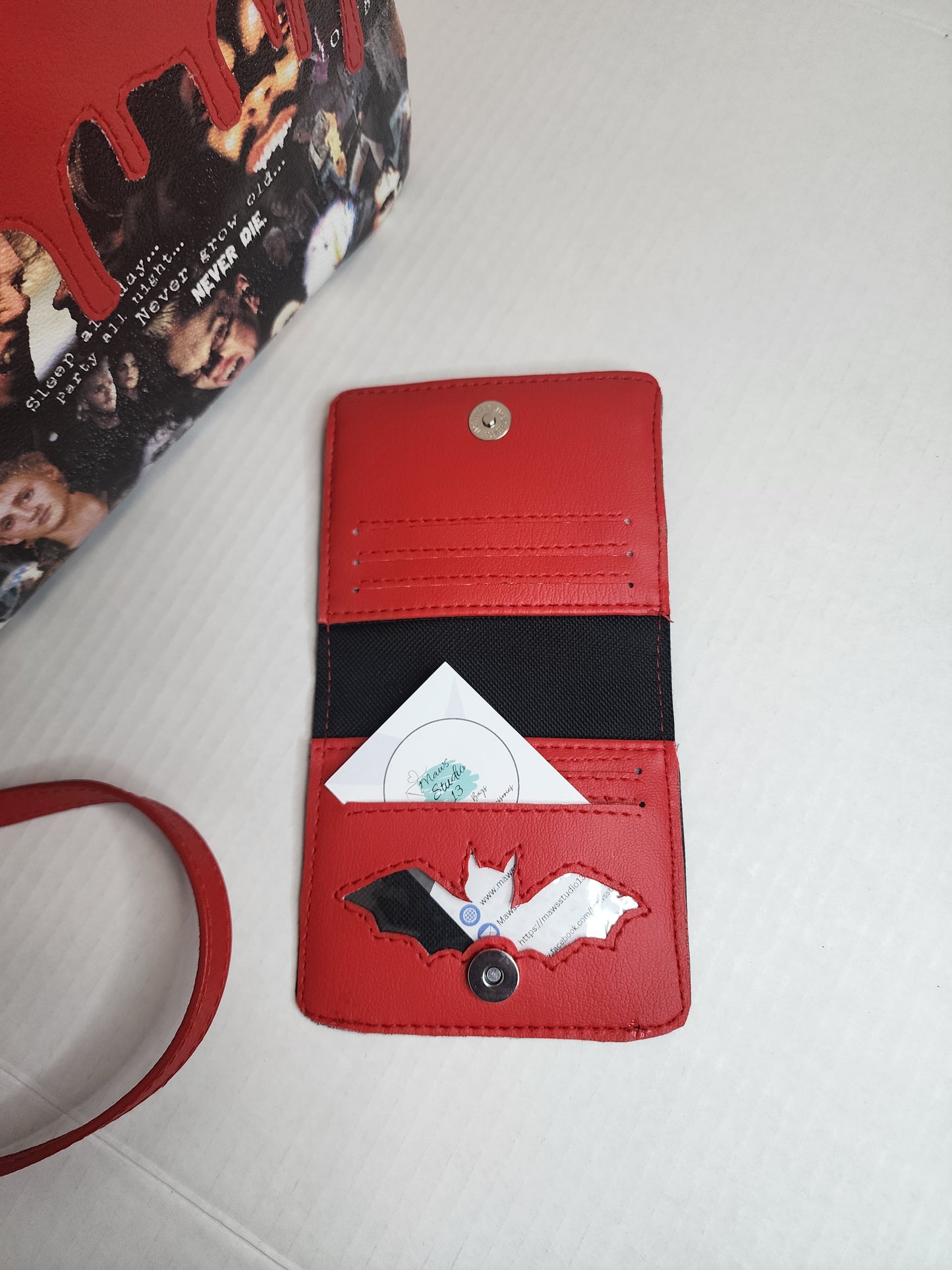 Vampire Boys Hand bag With shoulder strap and matching wallet