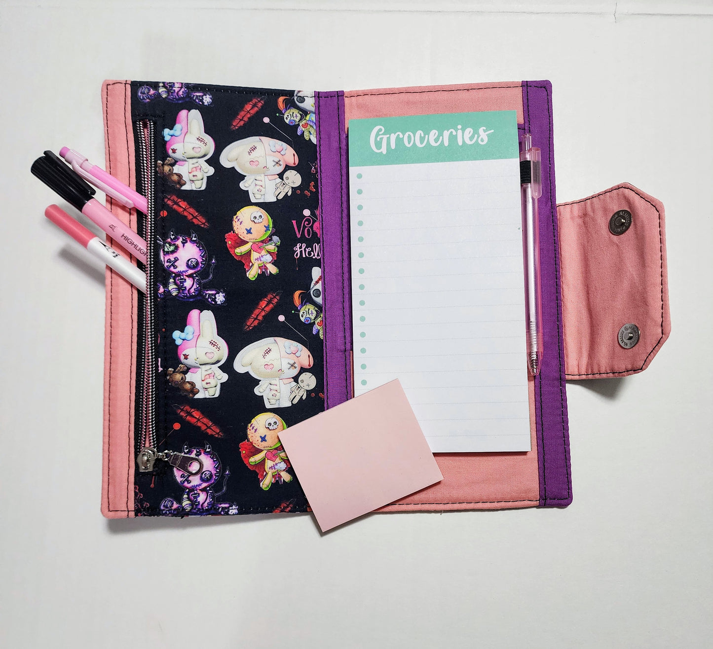 Voodoo Kitty Shopping list notepad organizer