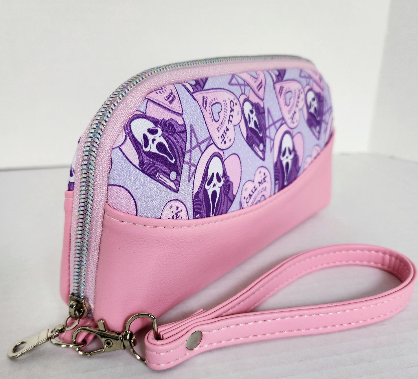 Pastel Ghost Zip Around Wallet