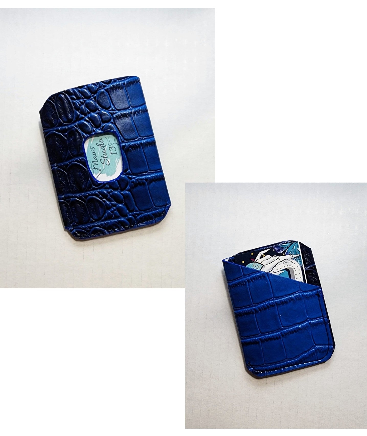 Croc Simple slim card/cash wallet