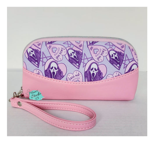 Pastel Ghost Zip Around Wallet