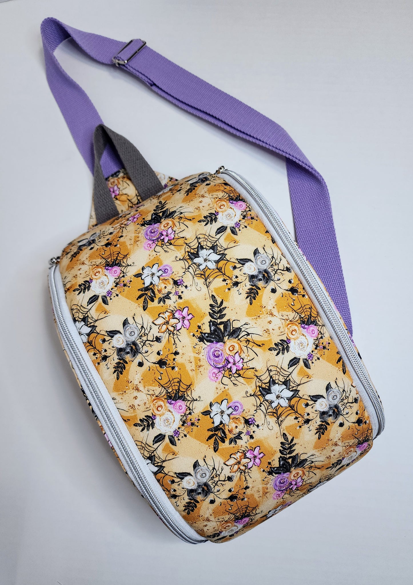 Halloween floral Spider web Crossbody Sling bag