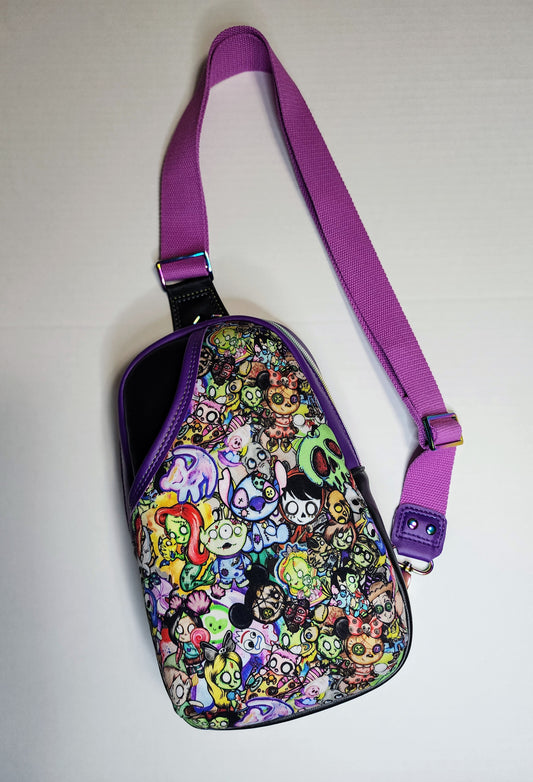 Cute Character Zombies Sling bag