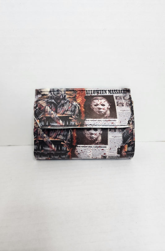 Horror Michael accordion card wallet