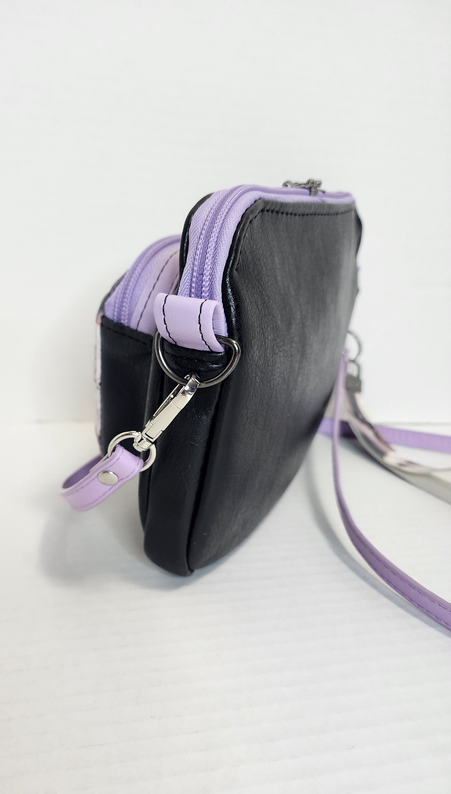Bats and Moons Shoulder / Crossbody Bag with matching wristlet keychain