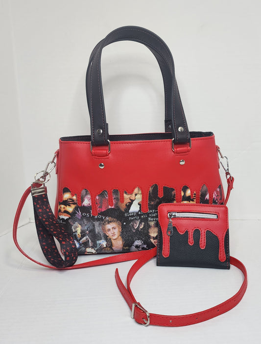 Vampire Boys Hand bag With shoulder strap and matching wallet