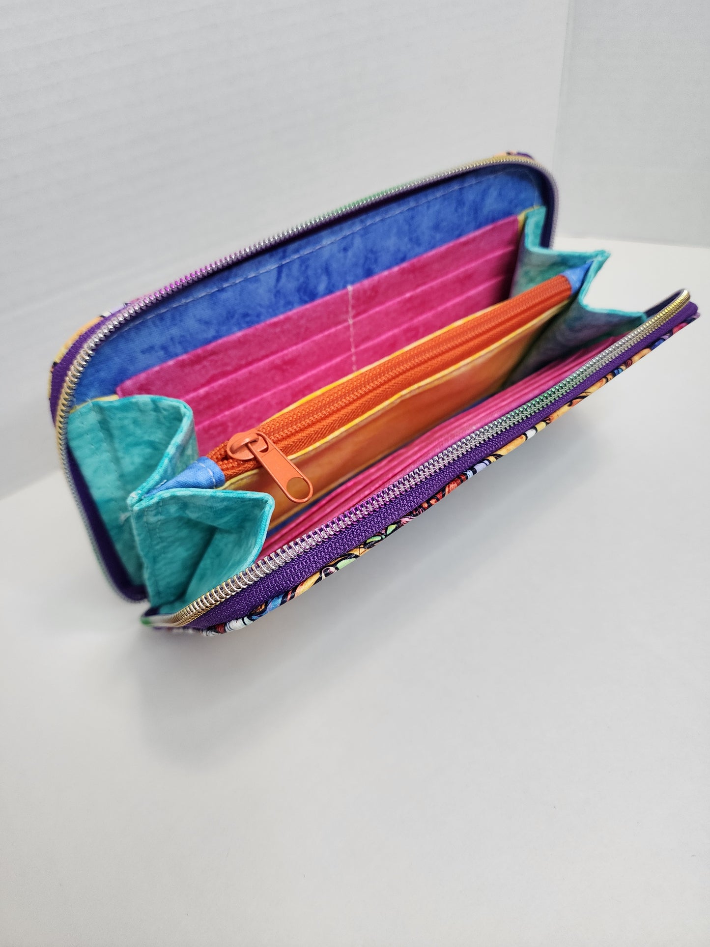 80's Cartoon Zip Around Wallet