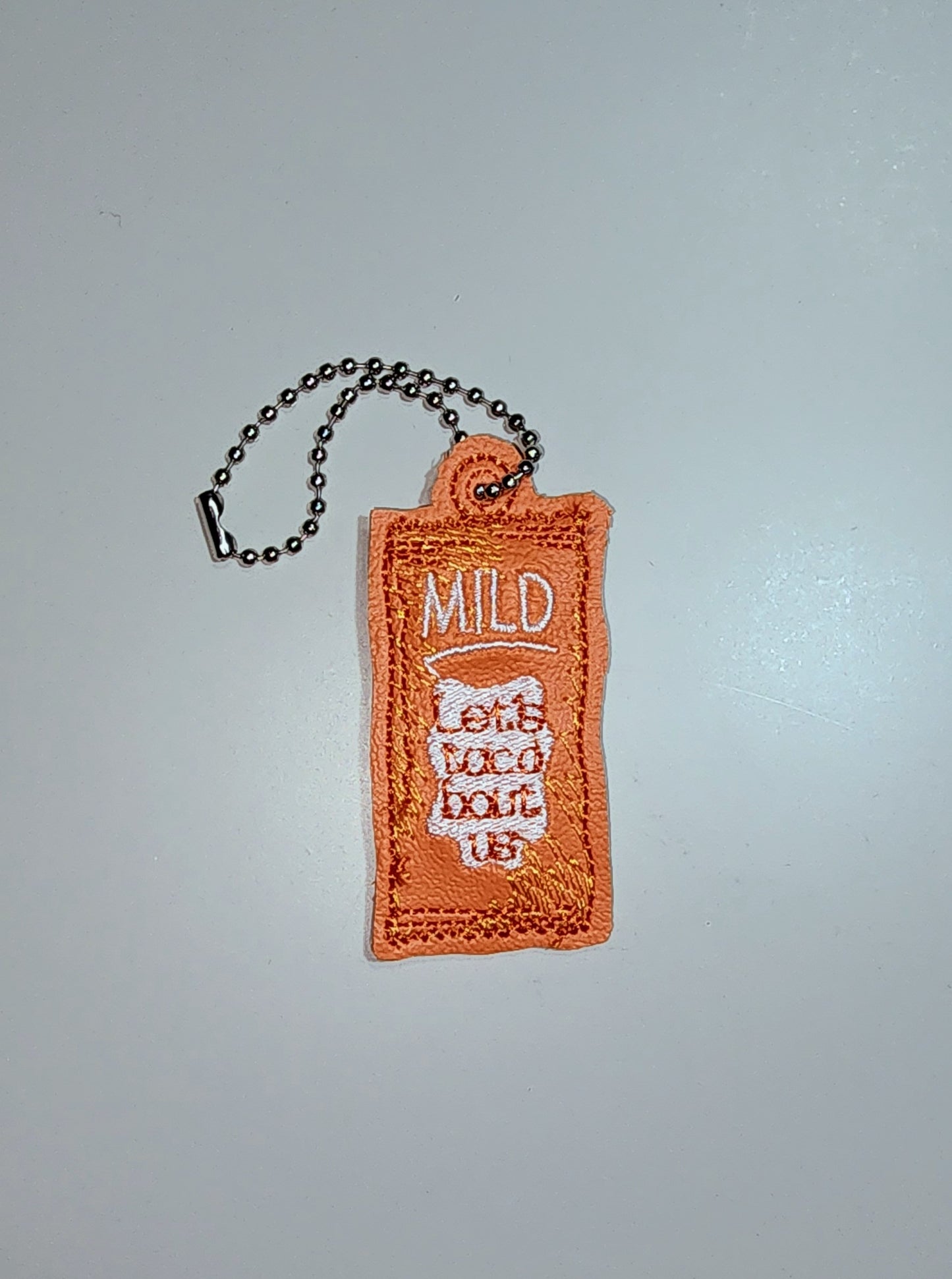 Mild Sauce Packet Zipper Charm / Key Chain