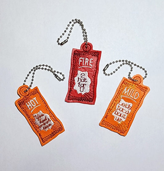 Sauce Packet Zipper Pull / Key Chain